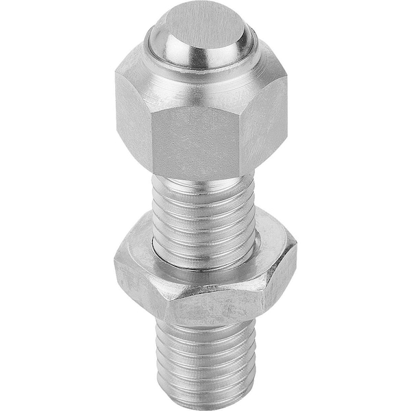 Self-Aligning Pads, Adjustable, L=36, 6, Form:C Plane, Stainless Electropolished, Comp:Stainless